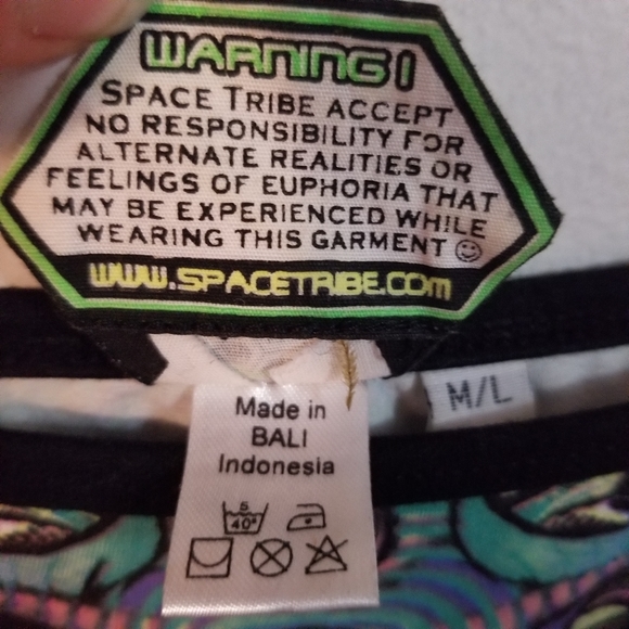 UV Reactive Space Tribe Sublime Strap Dress - Alpha Centauri - Picture 8 of 9